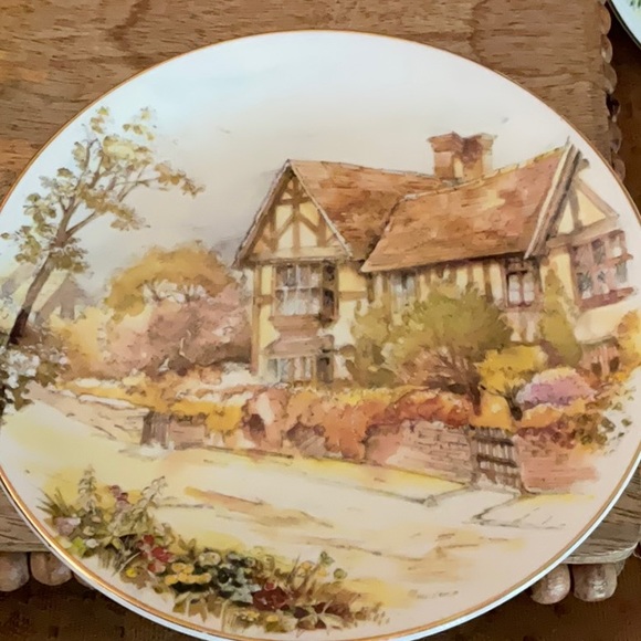 Heritage Regency Beautiful Cottages, Landscapes small plates, Set of 3 - Picture 7 of 10